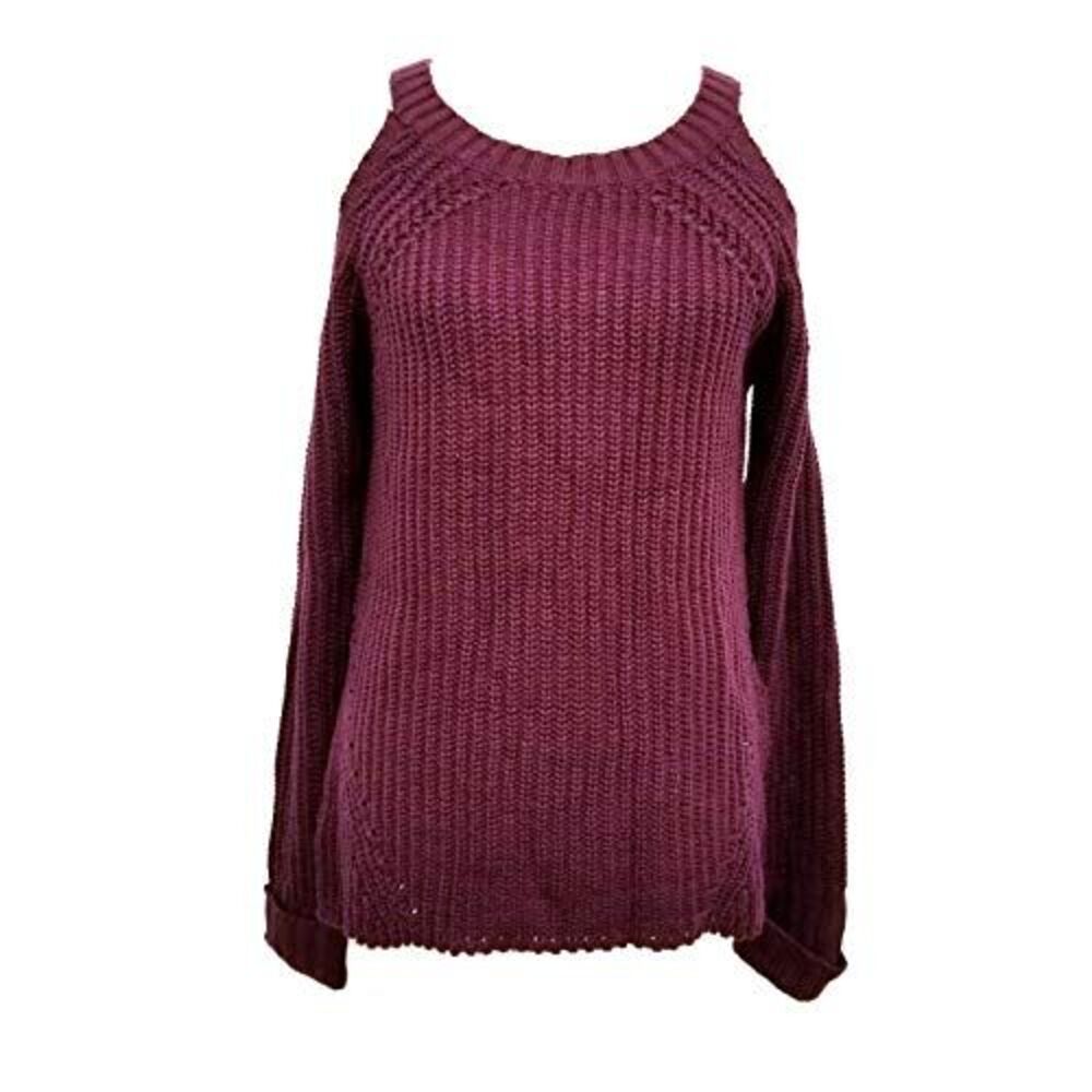 Hippie Rose Juniors Cold Shoulder Sweater